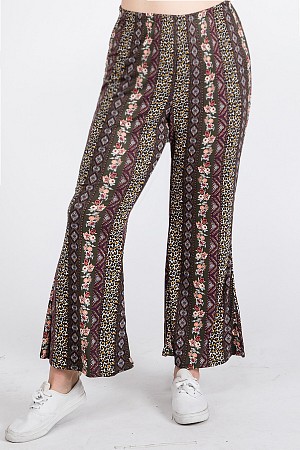 MULTI FABRIC HIGH WAIST BELL B ...